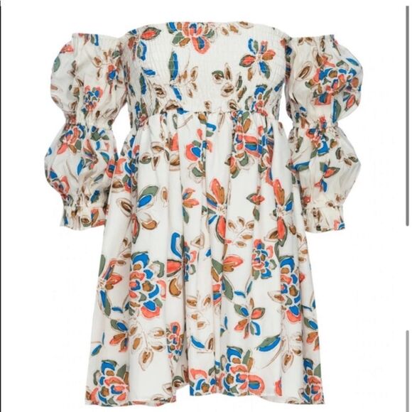 Misa Zadie Floral Mini Dress M - Picture 8 of 10